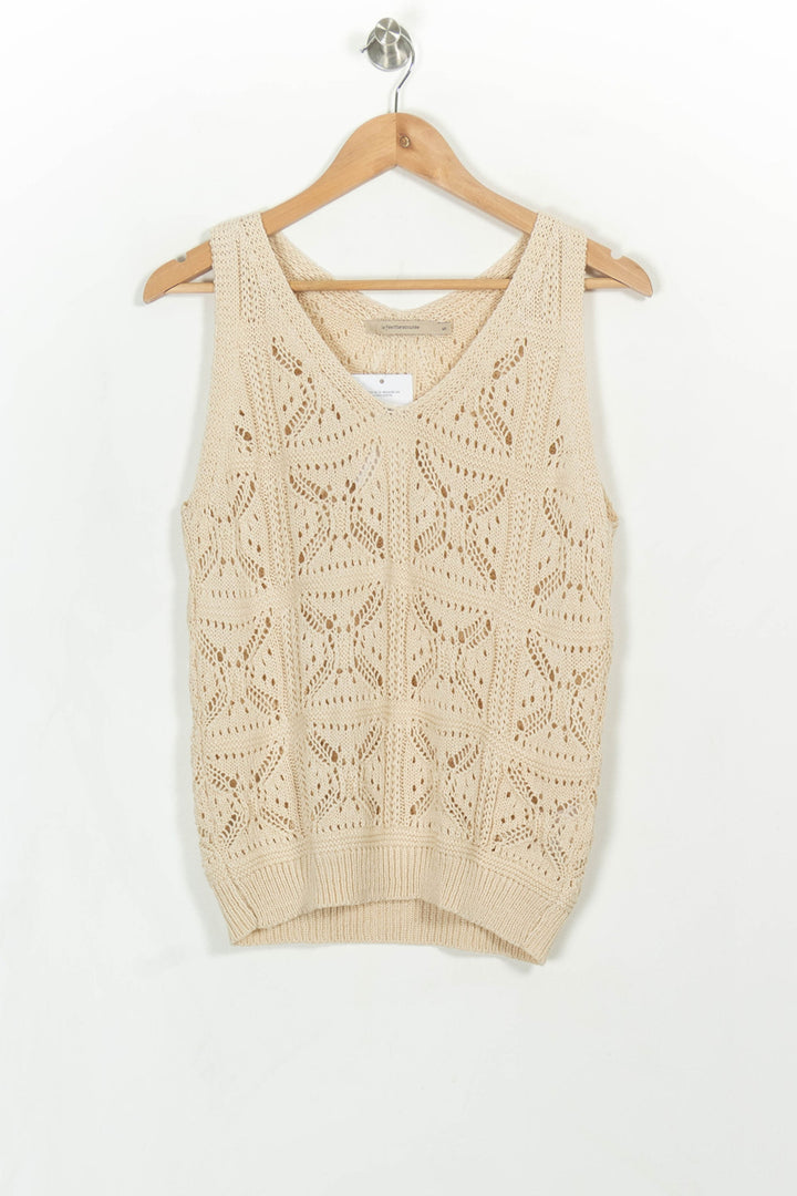 Débardeur Beige - Taille S/36 de la marque La Fée Maraboutée | PARAD115980 - Vendu par Paradigme - Image 2