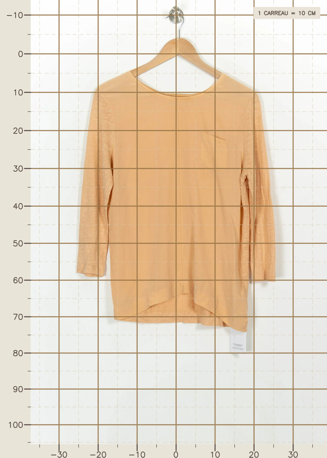 Blouse Orange - Taille M/38 de la marque Pablo | PARAD115981 - Vendu par Paradigme - Image 4