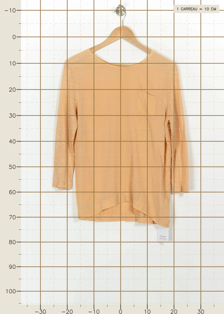 Blouse Orange - Taille M/38 de la marque Pablo | PARAD115981 - Vendu par Paradigme - Image 4