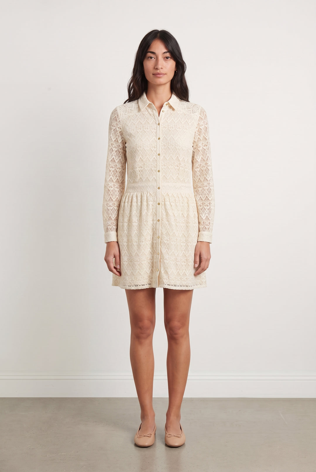 Robe Chemise Beige - Taille M/38 de la marque Sézane | PARAD115985 - Vendu par Paradigme - Image 1