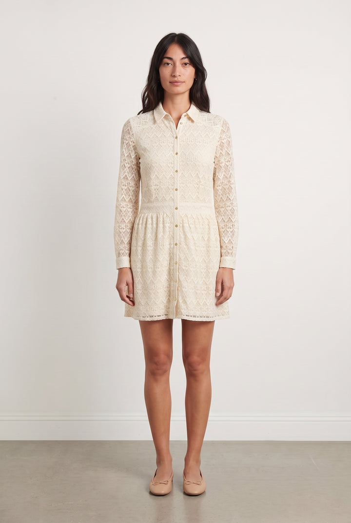 Robe Chemise Beige - Taille M/38 de la marque Sézane | PARAD115985 - Vendu par Paradigme - Image 1