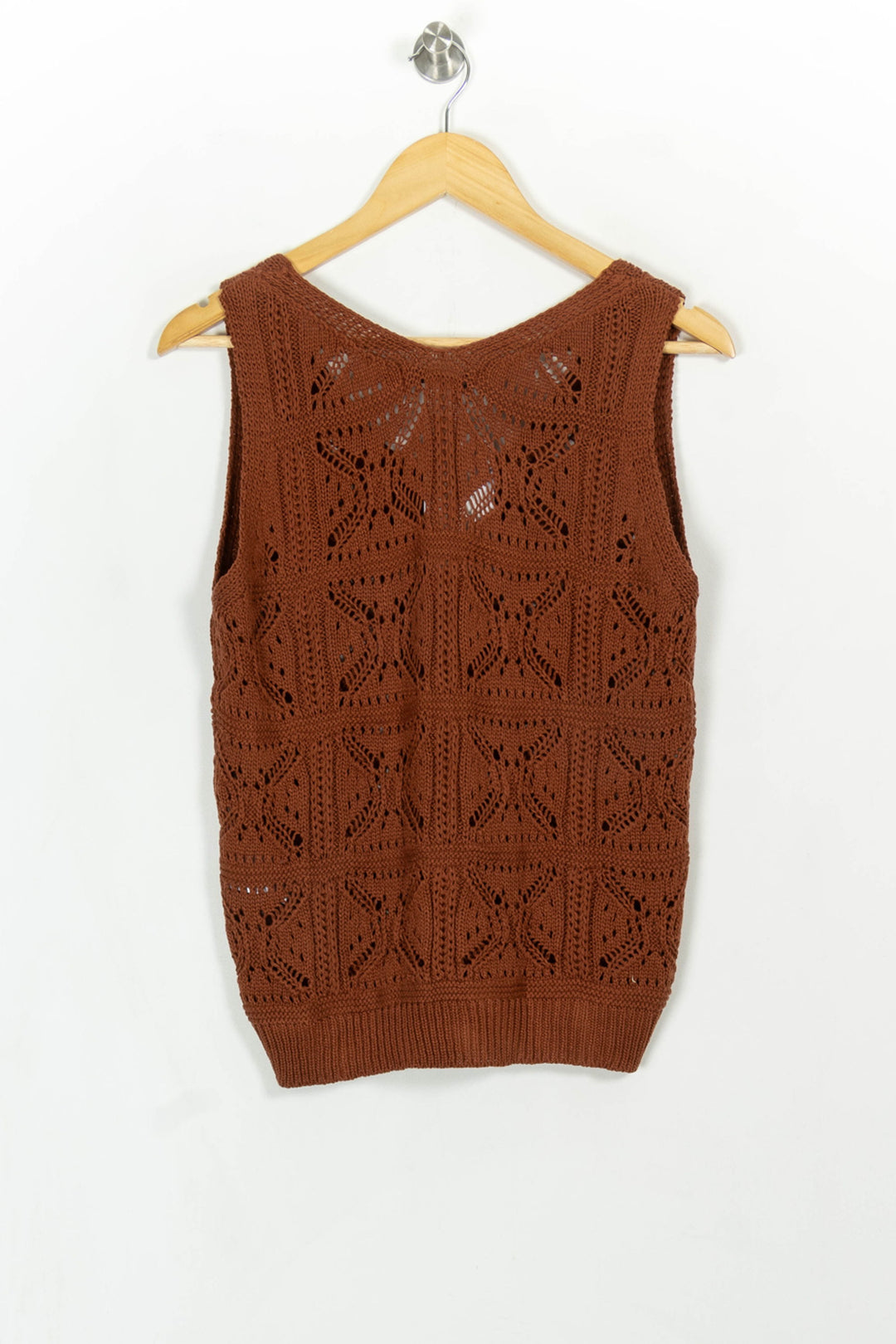 Débardeur Marron - Taille S/36 de la marque La Fée Maraboutée | PARAD115986 - Vendu par Paradigme - Image 5