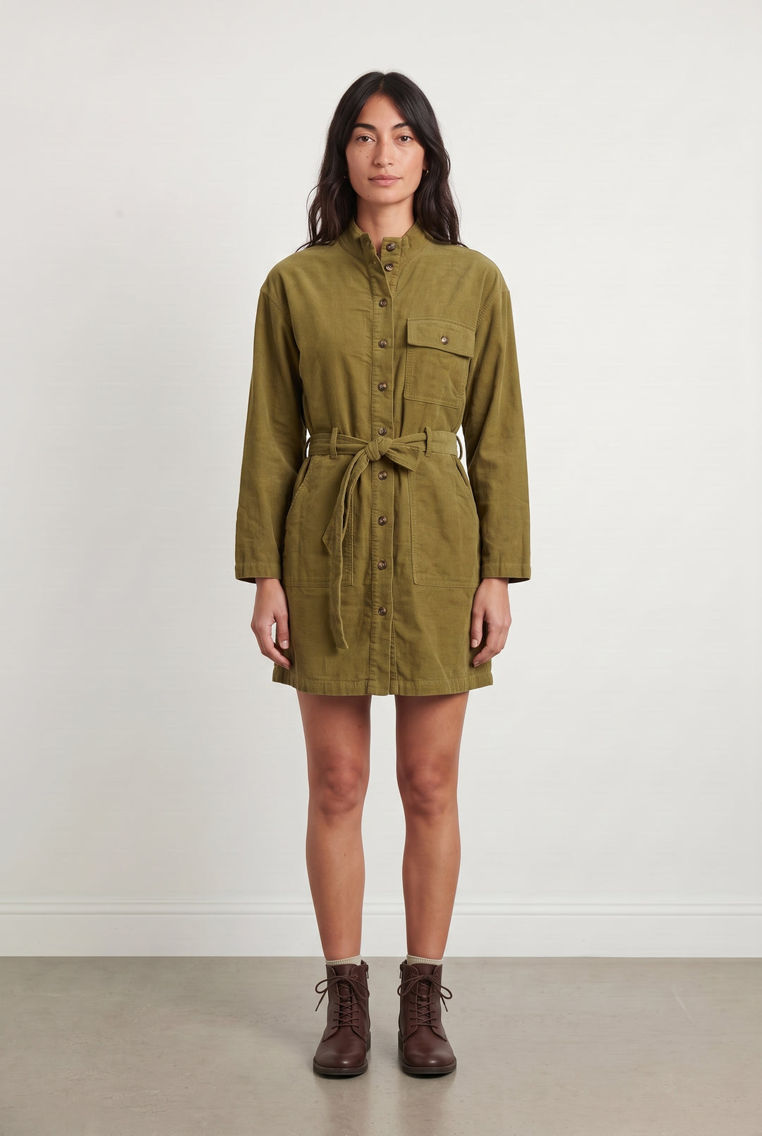 Robe Chemise Verte - Taille XS/34 de la marque FRNCH | PARAD115987 - Vendu par Paradigme - Image 1