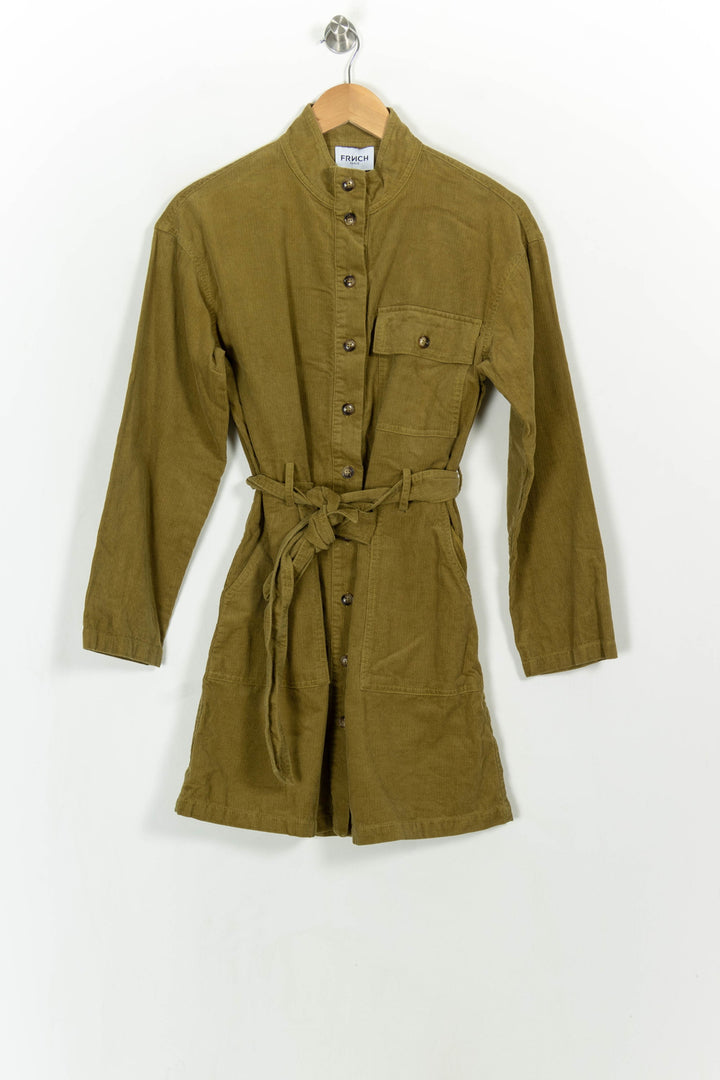 Robe Chemise Verte - Taille XS/34 de la marque FRNCH | PARAD115987 - Vendu par Paradigme - Image 2