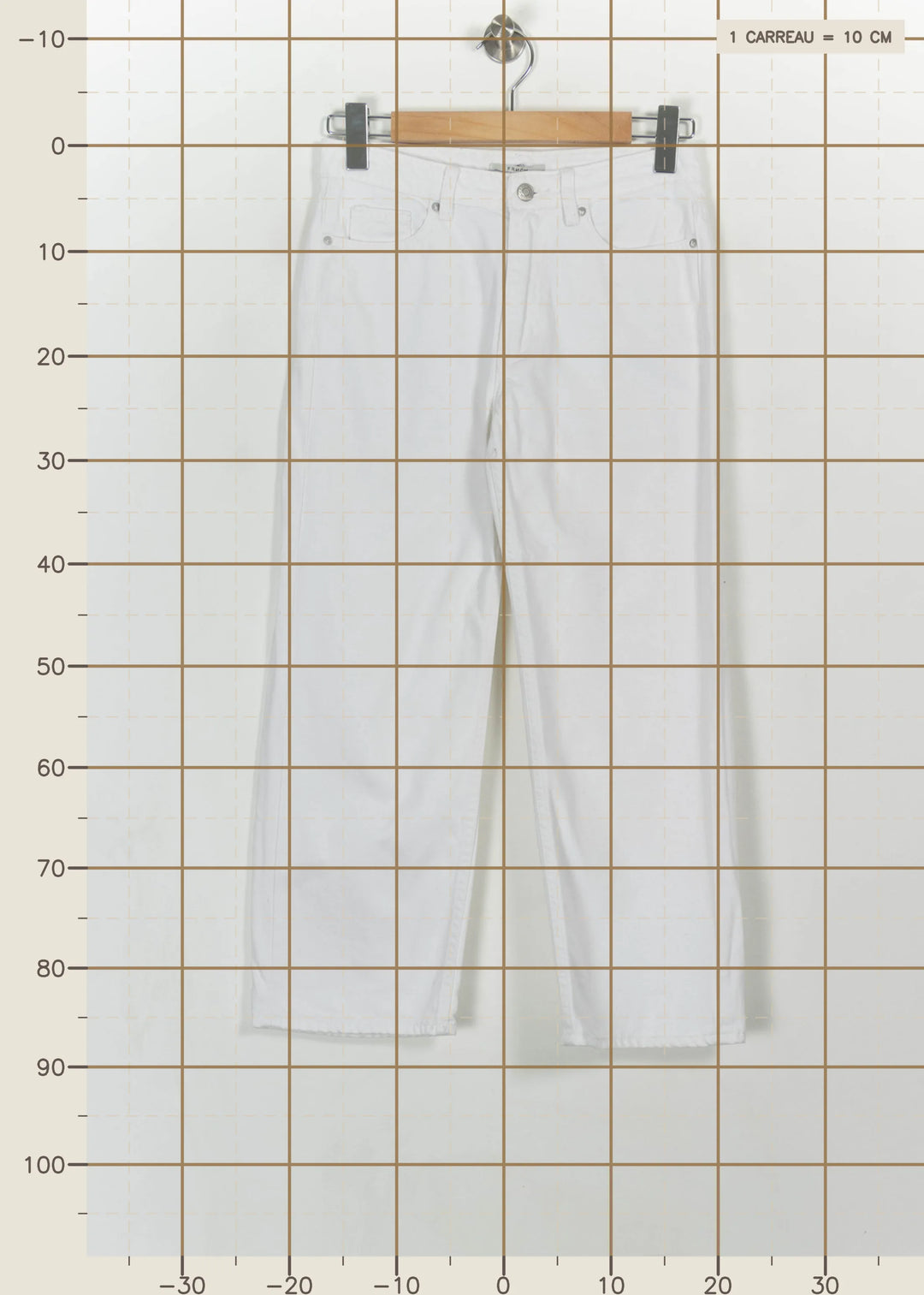 Jean Blanc - Taille XS/34 de la marque FRNCH | PARAD115988 - Vendu par Paradigme - Image 4