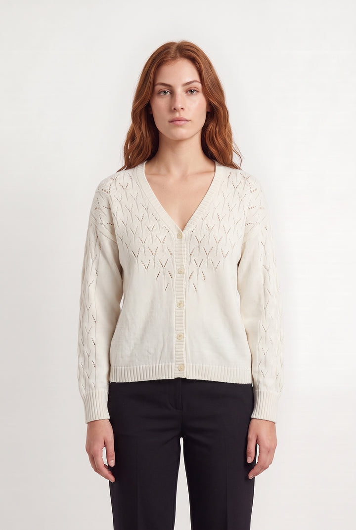 Cardigan Blanc - Taille S/36 de la marque Ekyog | PARAD115989 - Vendu par Paradigme - Image 1