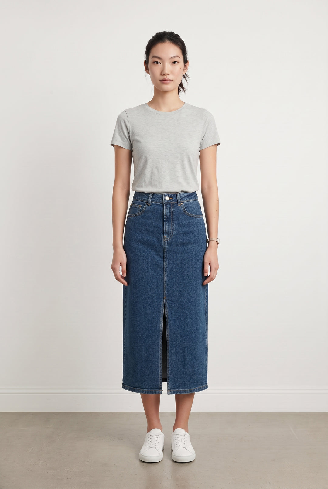Jupe Midi Bleu - Taille M/38 de la marque ZAPA | PARAD116005 - Vendu par Paradigme - Image 1