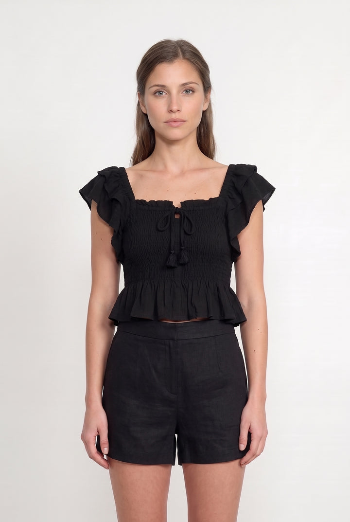 Top Noir - Taille S/36 de la marque Suncoo | PARAD116007 - Vendu par Paradigme - Image 1