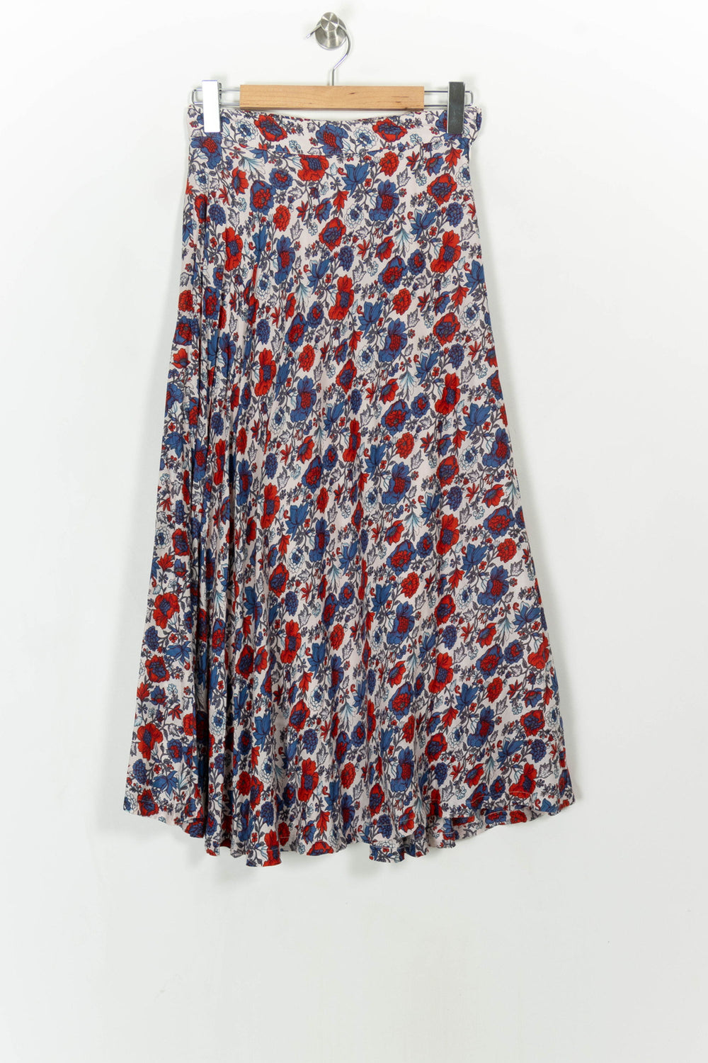 Jupe Longue Rouge et Bleue - Taille L/40 de la marque Petite Mendigote | PARAD116009 - Vendu par Paradigme - Image 2