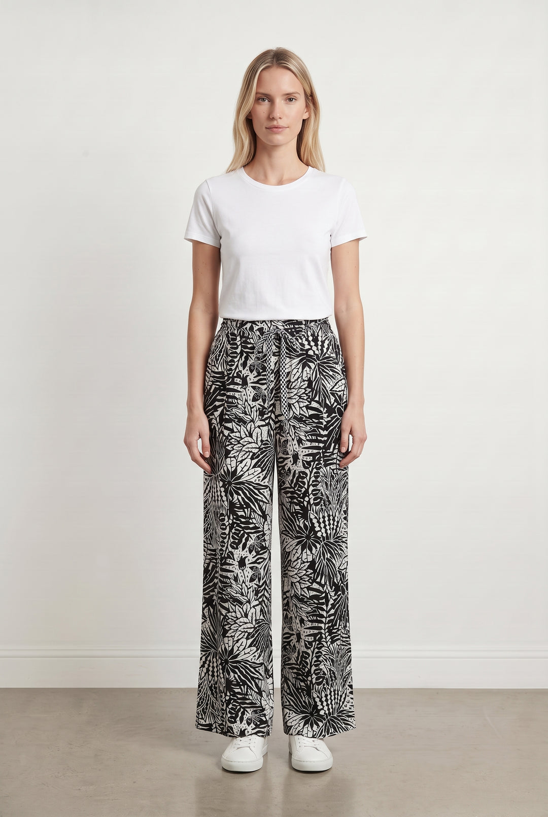 Pantalon Large Noir et Blanc - Taille S/36 de la marque Suncoo | PARAD116012 - Vendu par Paradigme - Image 1