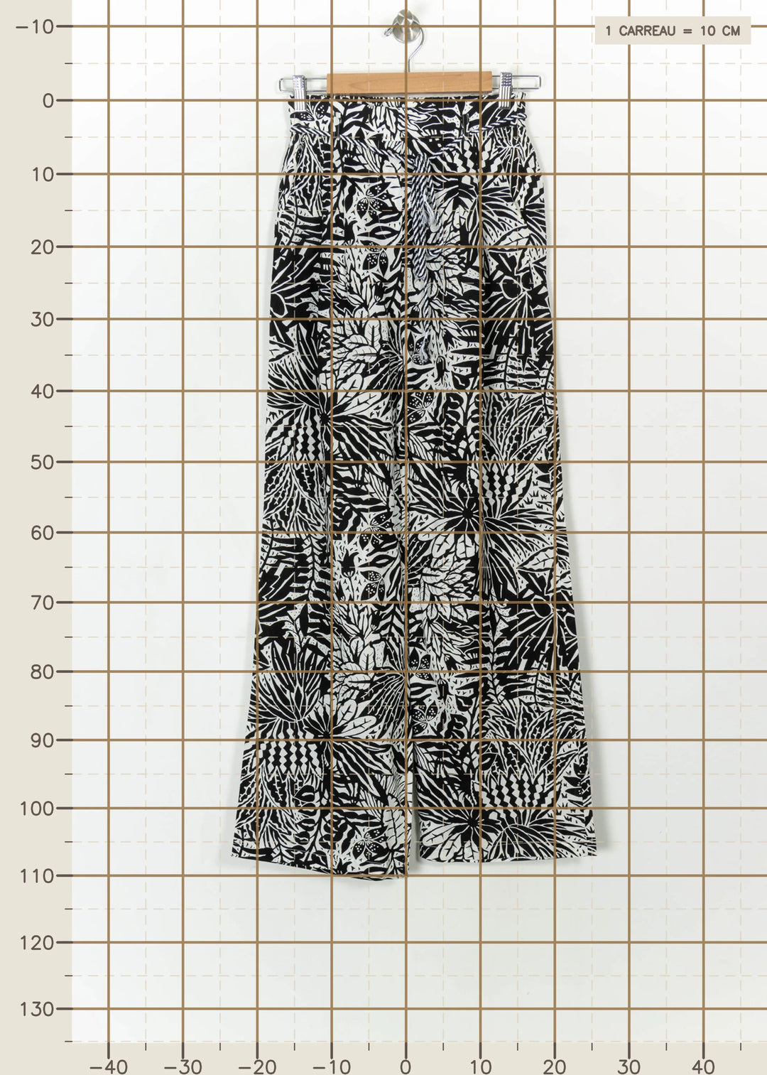 Pantalon Large Noir et Blanc - Taille S/36 de la marque Suncoo | PARAD116012 - Vendu par Paradigme - Image 4