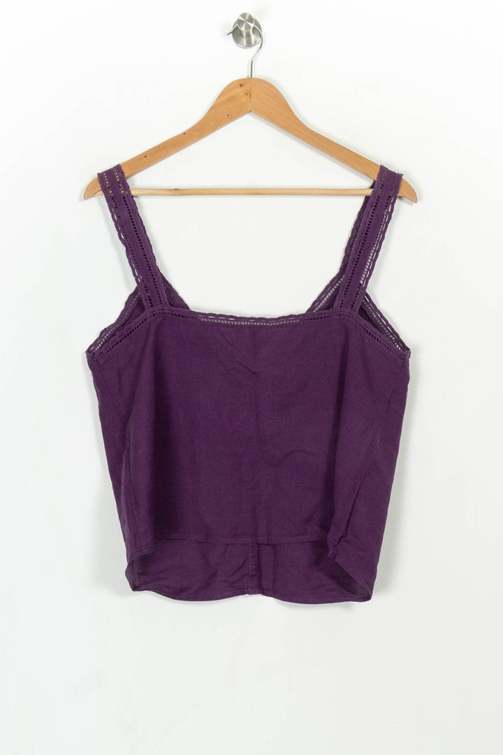 Débardeur Violet - Taille XL/42 de la marque Sézane | PARAD116014 - Vendu par Paradigme - Image 5