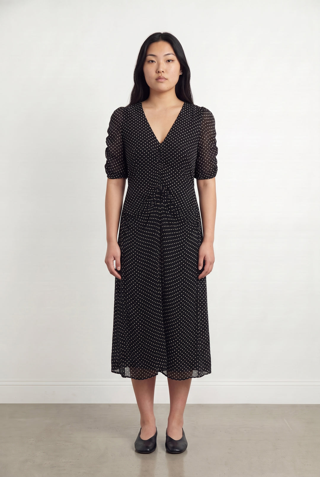 Robe à Pois Noire et Blanche - Taille L/40 de la marque Petite Mendigote | PARAD116015 - Vendu par Paradigme - Image 1