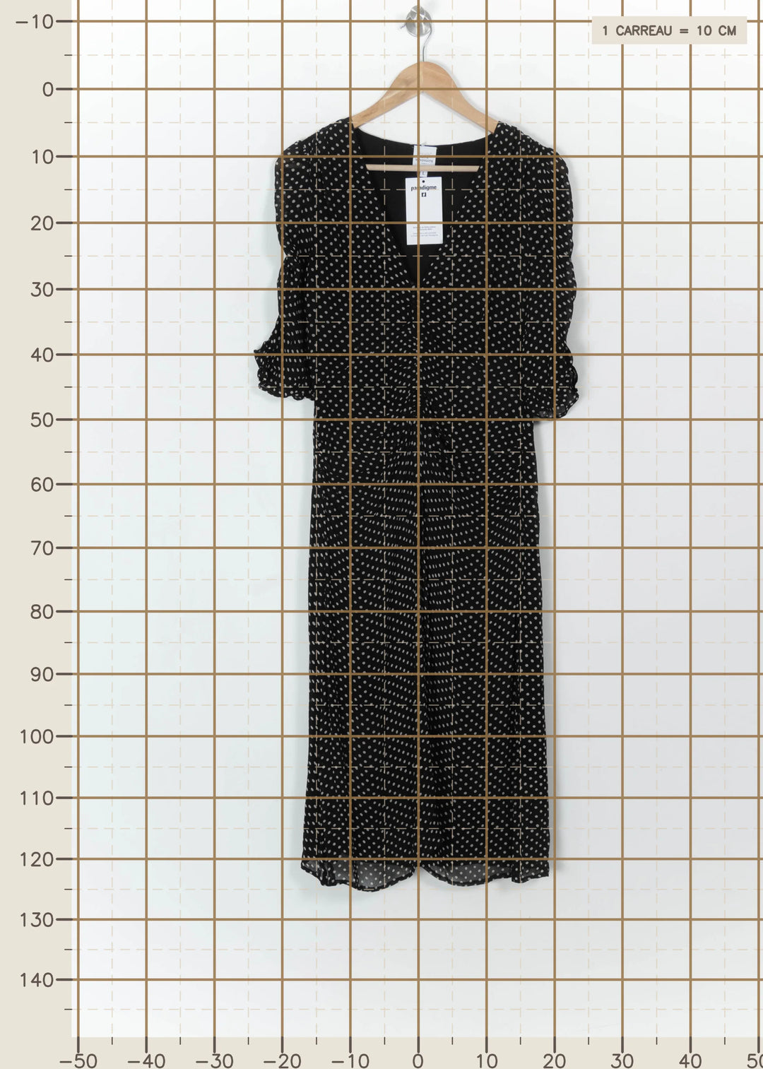 Robe à Pois Noire et Blanche - Taille L/40 de la marque Petite Mendigote | PARAD116015 - Vendu par Paradigme - Image 4