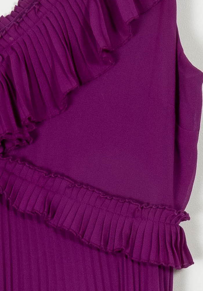 Robe Longue Violette - Taille L/40 de la marque Sézane | PARAD116016 - Vendu par Paradigme - Image 3