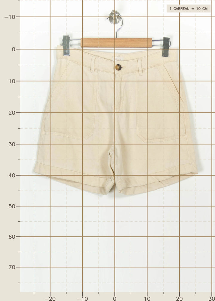 Short Beige - Taille M/38 de la marque Pablo | PARAD116019 - Vendu par Paradigme - Image 4