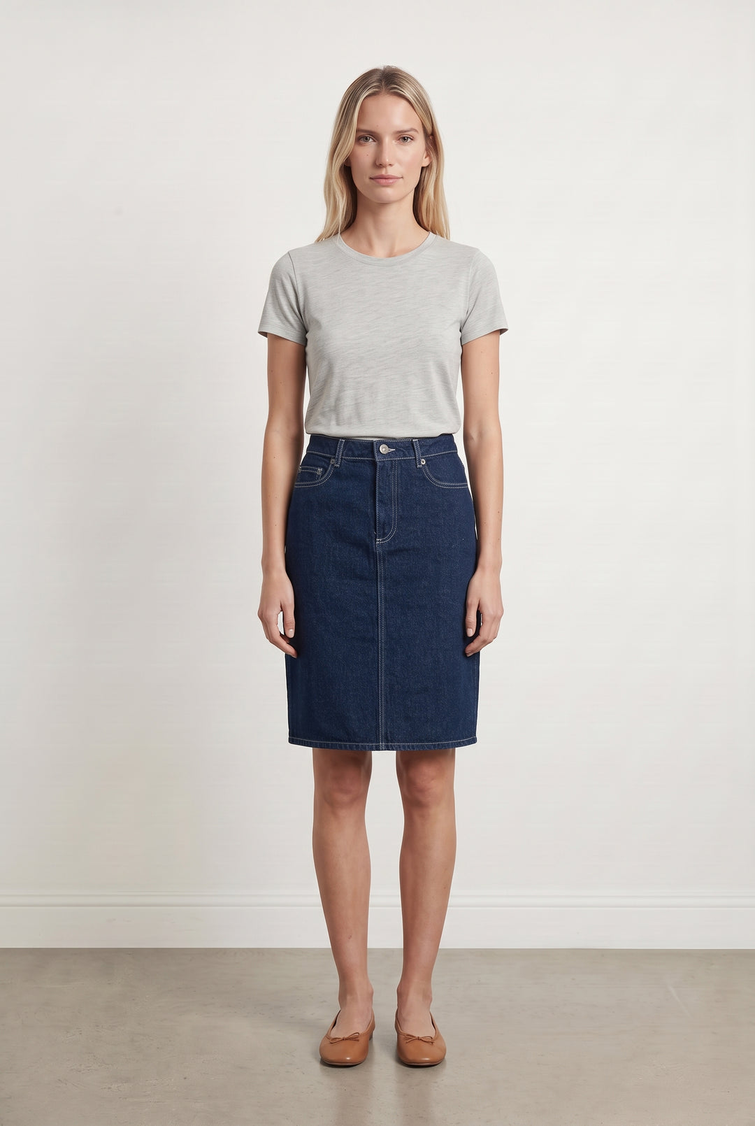 Jupe en Jean Bleue - Taille M/38 de la marque Rouje | PARAD116020 - Vendu par Paradigme - Image 1