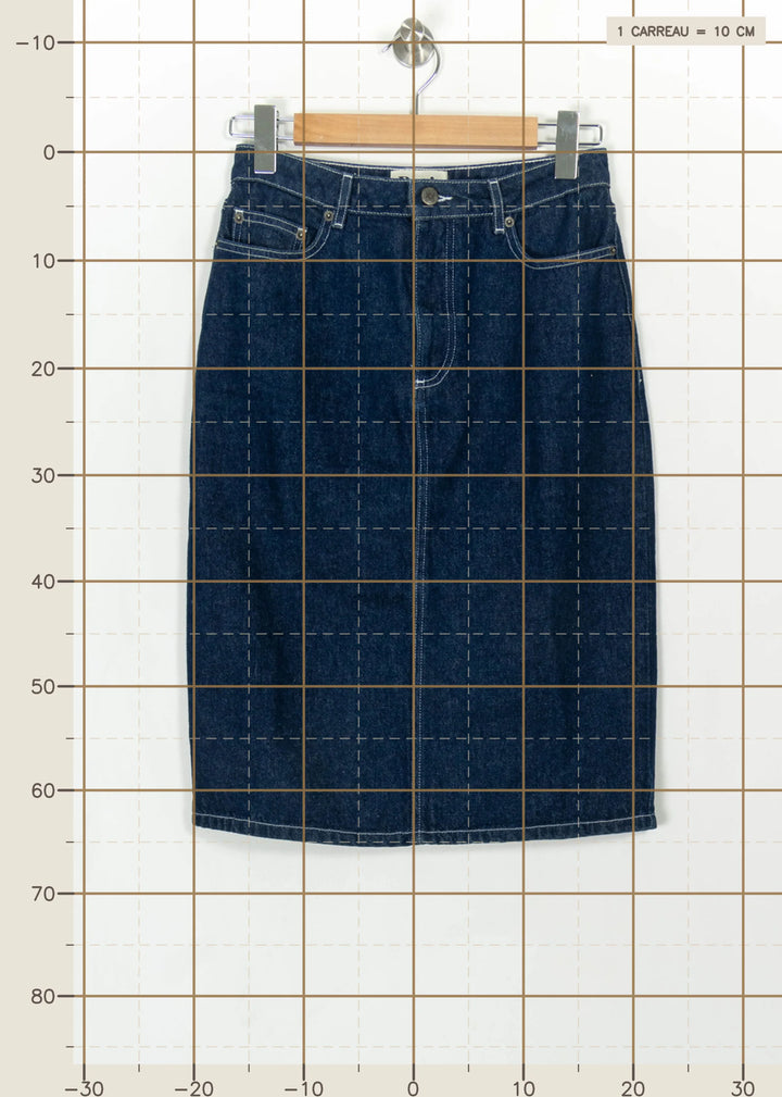 Jupe en Jean Bleue - Taille M/38 de la marque Rouje | PARAD116020 - Vendu par Paradigme - Image 4