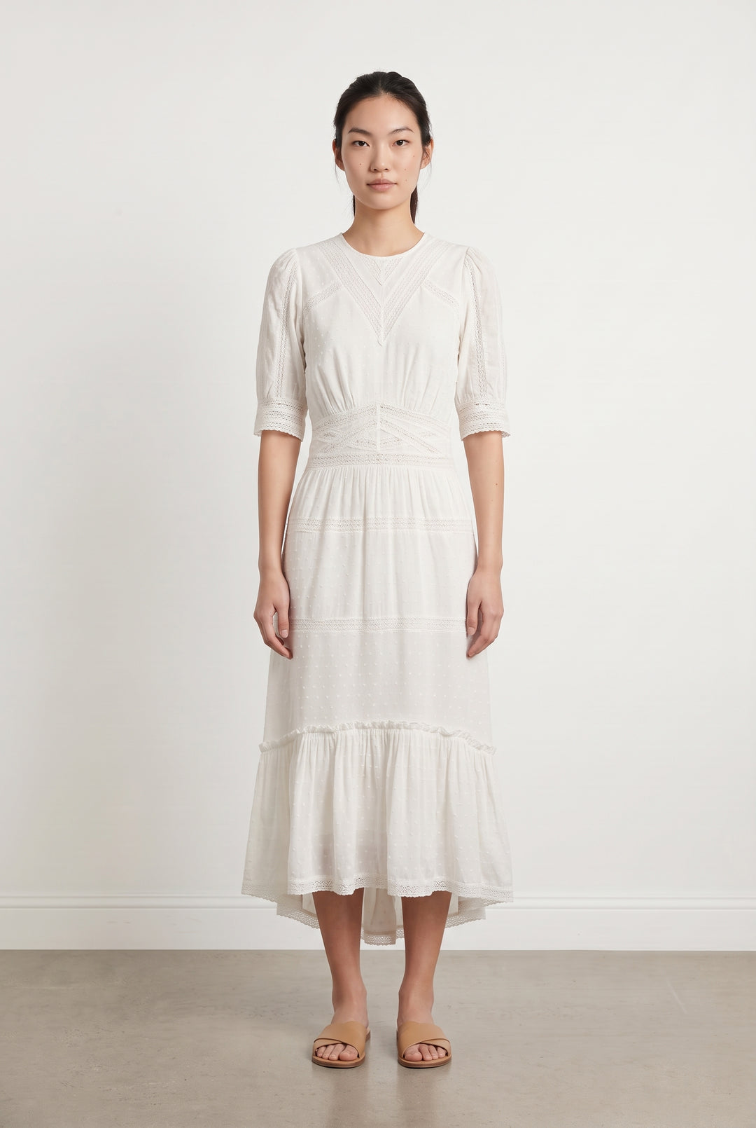 Robe Courte Beige - Taille S/36