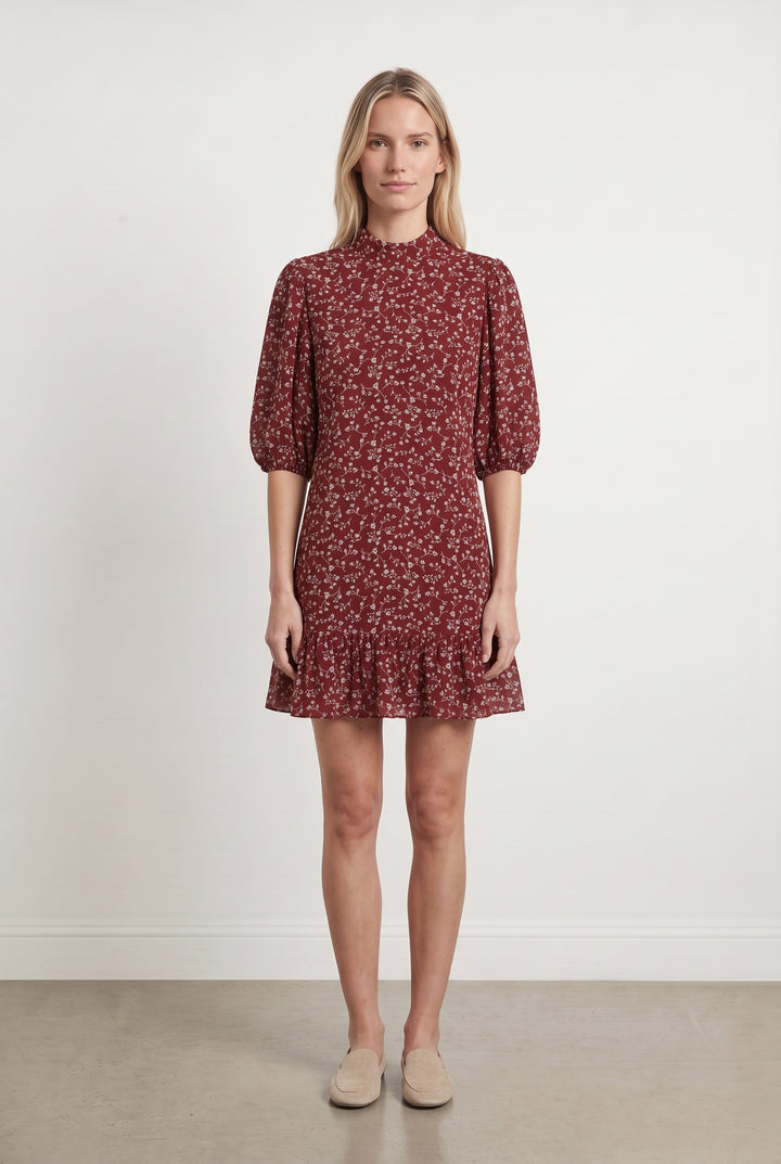 Robe Courte Bordeaux - Taille XS/34