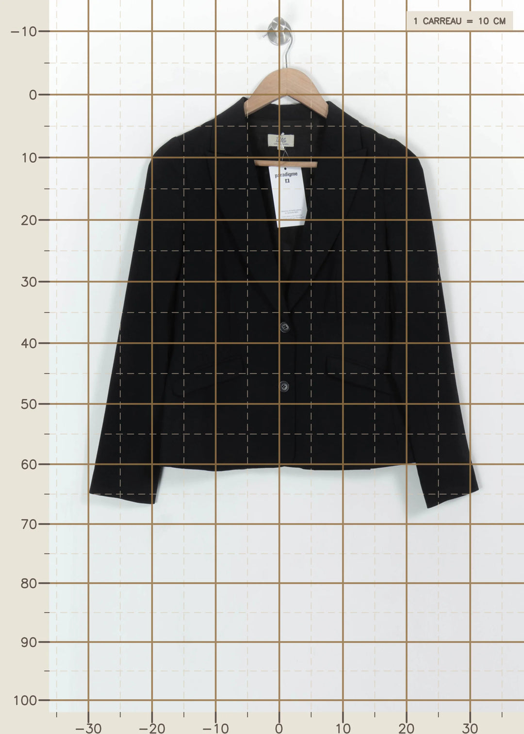Blazer Noir - Taille M/38 de la marque Pablo | PARAD116096 - Vendu par Paradigme - Image 4