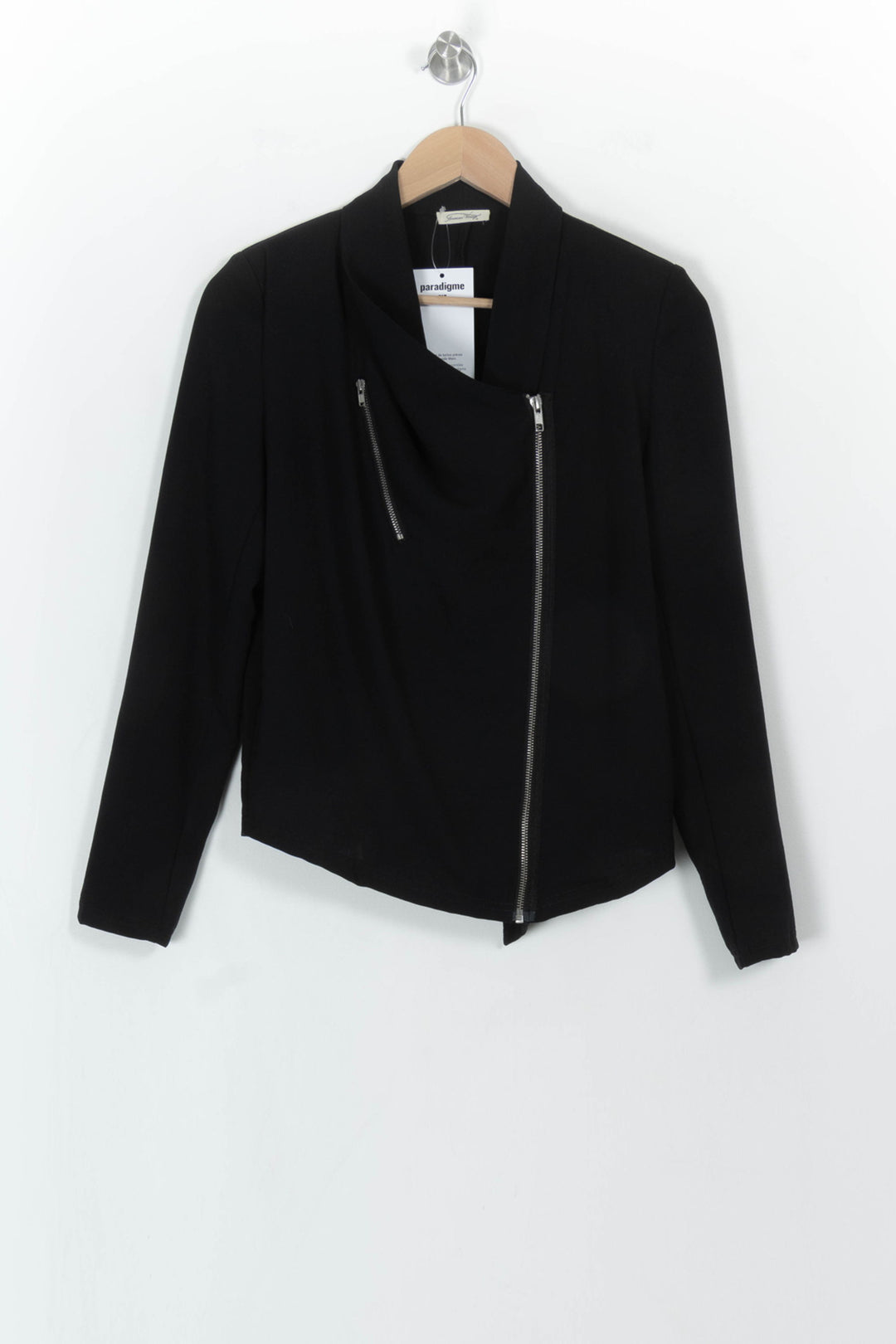 Blouson Noir - Taille S/36 de la marque American Vintage | PARAD116109 - Vendu par Paradigme - Image 2