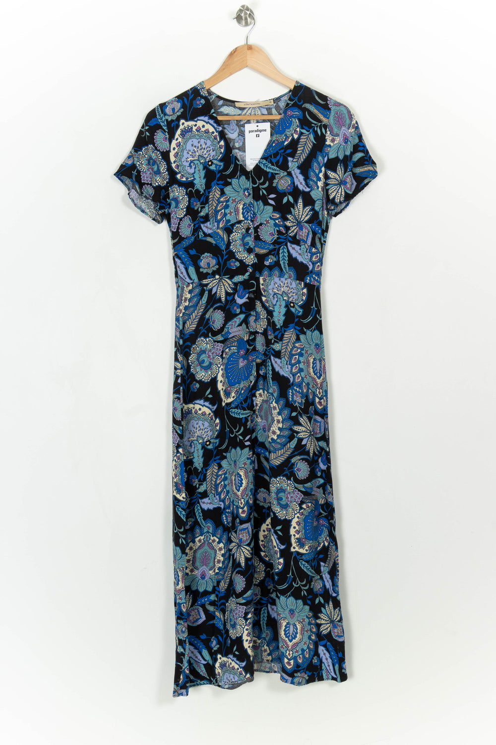 Robe Longue Bleu et Noir - Taille S/36 de la marque La Fée Maraboutée | PARAD116112 - Vendu par Paradigme - Image 2
