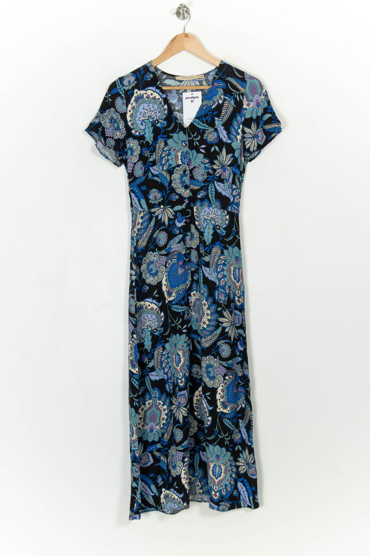 Robe Longue Bleu et Noir - Taille S/36 de la marque La Fée Maraboutée | PARAD116112 - Vendu par Paradigme - Image 2