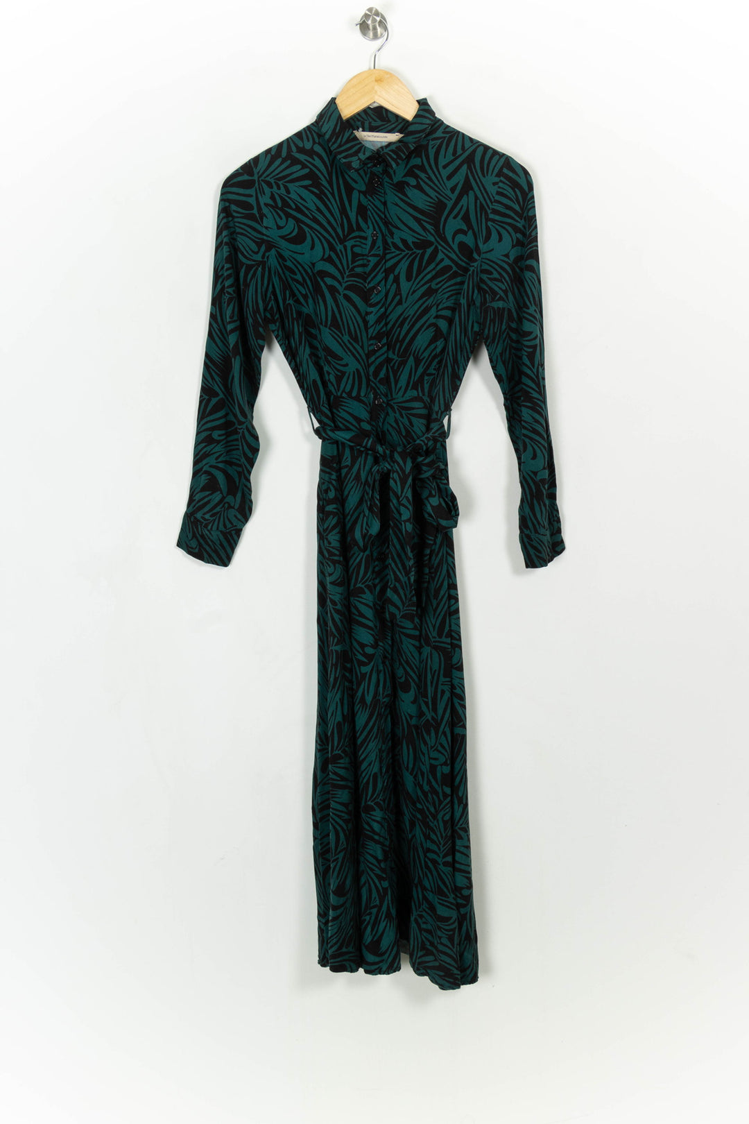 Robe Longue Verte et Noire - Taille S/36 de la marque La Fée Maraboutée | PARAD116113 - Vendu par Paradigme - Image 2