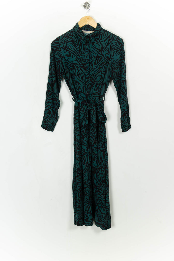 Robe Longue Verte et Noire - Taille S/36 de la marque La Fée Maraboutée | PARAD116113 - Vendu par Paradigme - Image 2