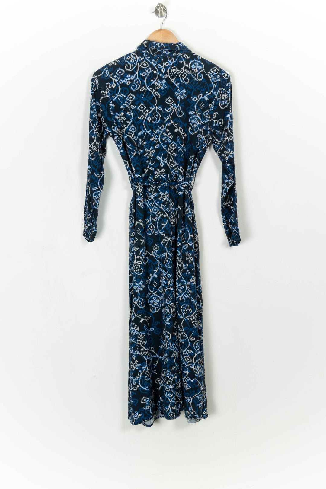 Robe Longue Bleue et Blanche - Taille M/38 de la marque La Fée Maraboutée | PARAD116115 - Vendu par Paradigme - Image 5