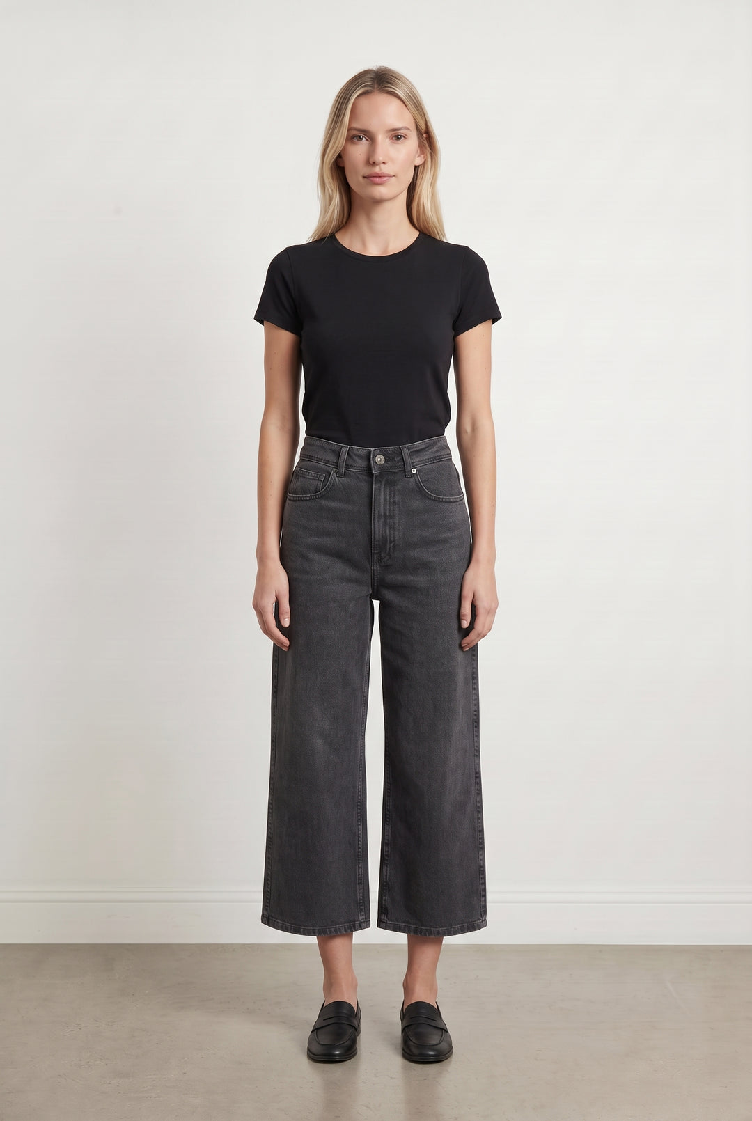 Jean Large Gris - Taille M/38 de la marque Sézane | PARAD116116 - Vendu par Paradigme - Image 1