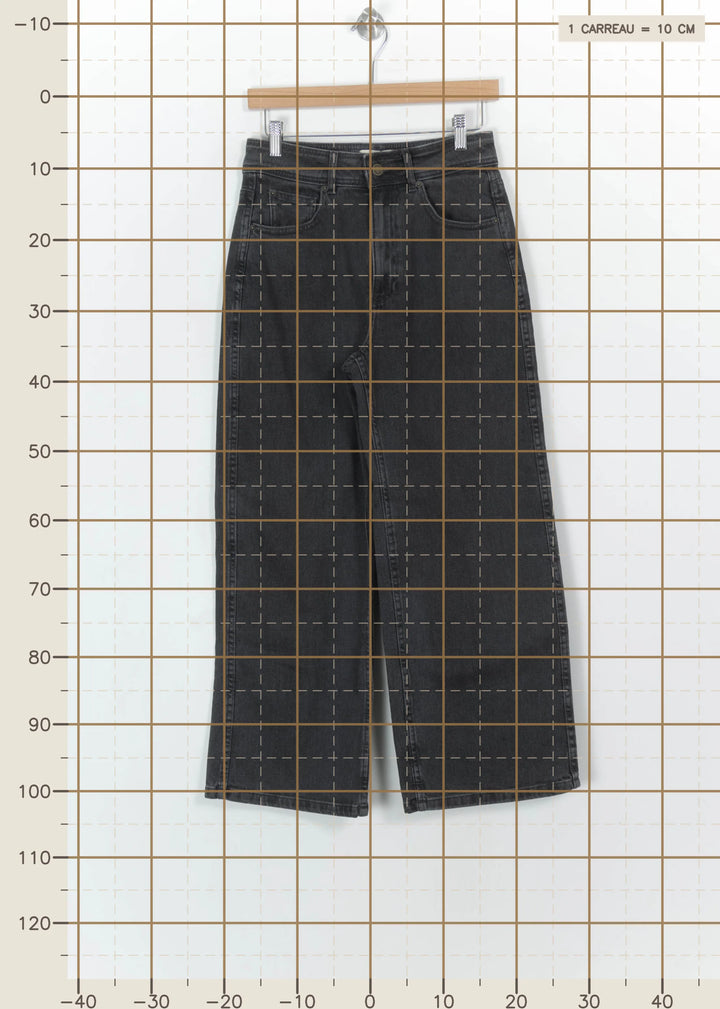 Jean Large Gris - Taille M/38 de la marque Sézane | PARAD116116 - Vendu par Paradigme - Image 4