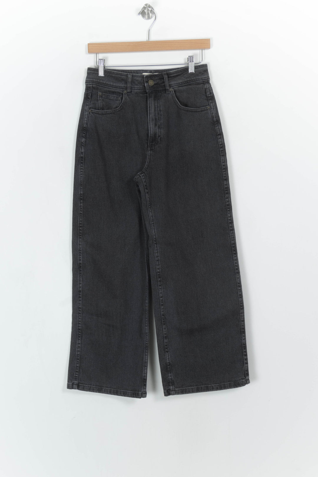Jean Large Gris - Taille M/38 de la marque Sézane | PARAD116116 - Vendu par Paradigme - Image 2