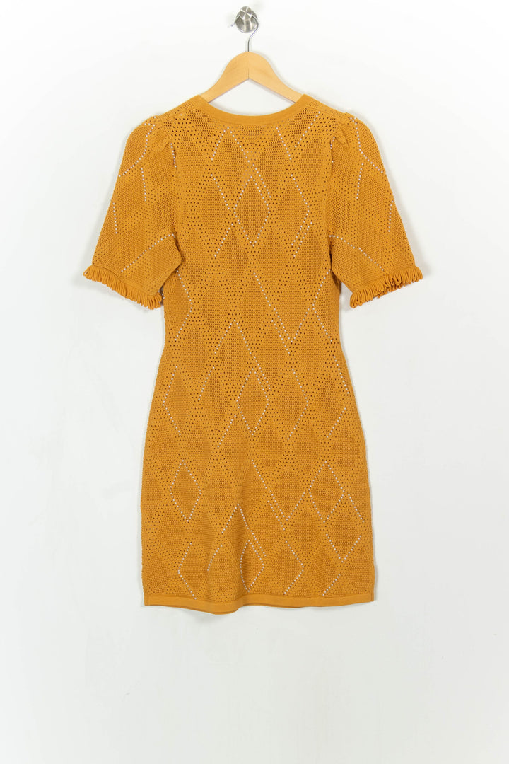 Robe Courte Orange - Taille M/38 de la marque Sandro | PARAD116118 - Vendu par Paradigme - Image 5
