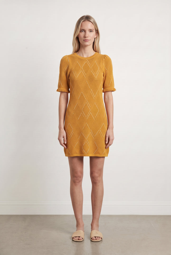 Robe Courte Orange - Taille M/38 de la marque Sandro | PARAD116118 - Vendu par Paradigme - Image 1