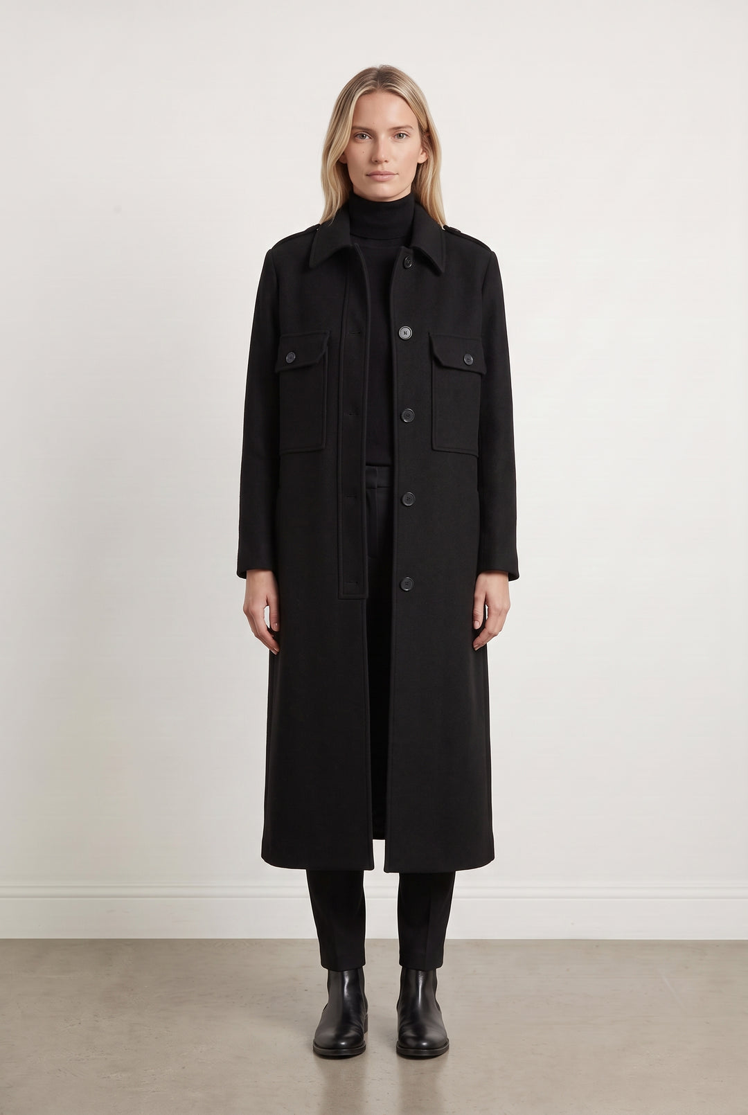 Manteau Noir - Taille S/36 de la marque ba&amp;sh | PARAD116119 - Vendu par Paradigme - Image 1