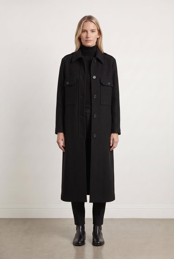 Manteau Noir - Taille S/36 de la marque ba&amp;sh | PARAD116119 - Vendu par Paradigme - Image 1