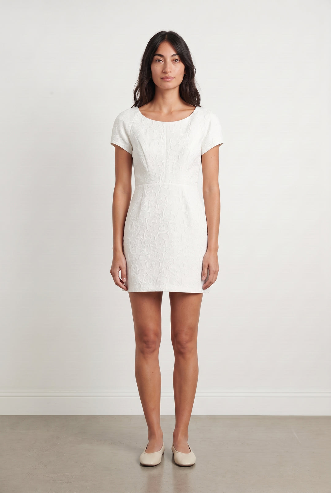 Robe Courte Beige - Taille XS/34