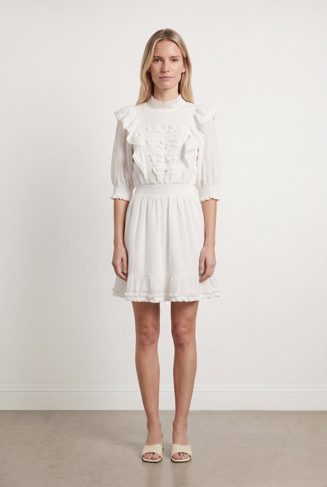Robe Courte Beige - Taille M/38