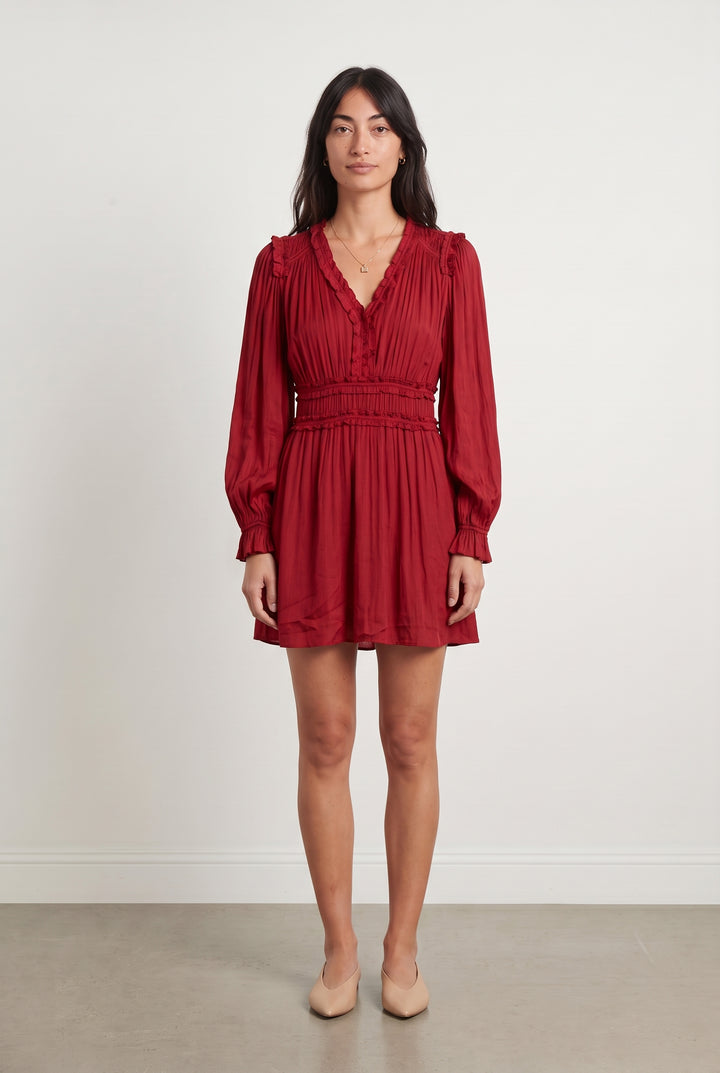 Robe Courte Bordeaux - Taille XS/34