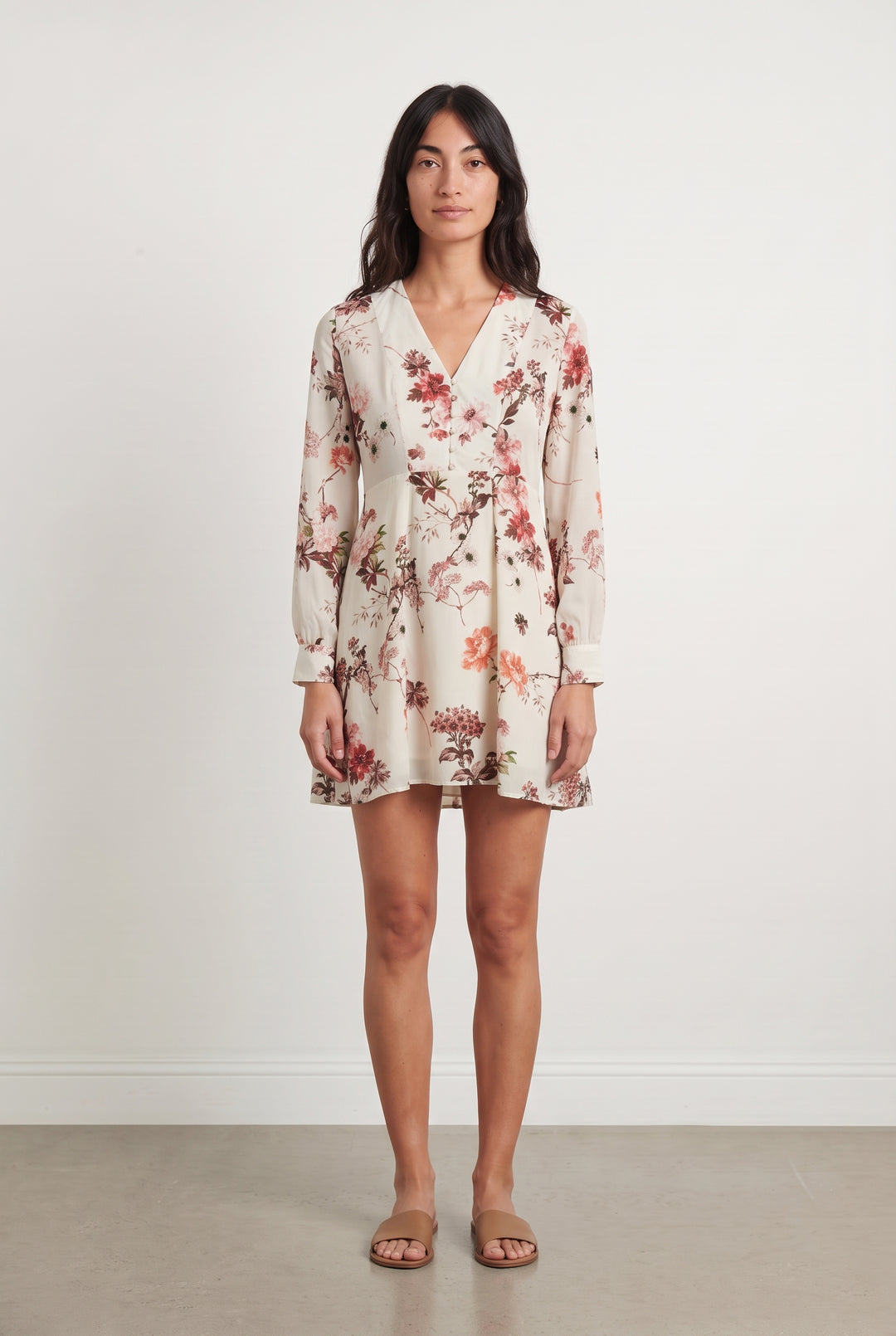Robe Courte Beige - Taille XS/34