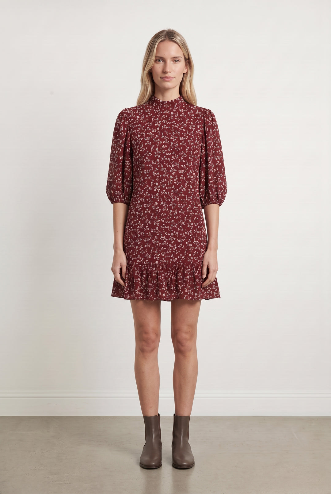 Robe Courte Bordeaux - Taille M/38