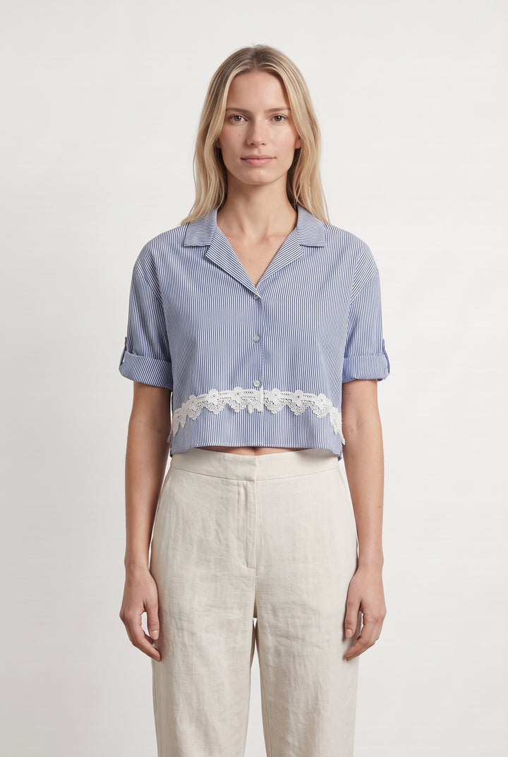 Chemisier Bleue - Taille M/38