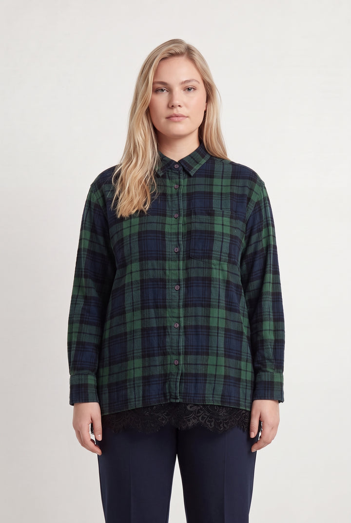 Chemise à Carreaux Verte et Noire - Taille XL/42 de la marque Essentiel Antwerp | PARAD116660 - Vendu par Paradigme - Image 1