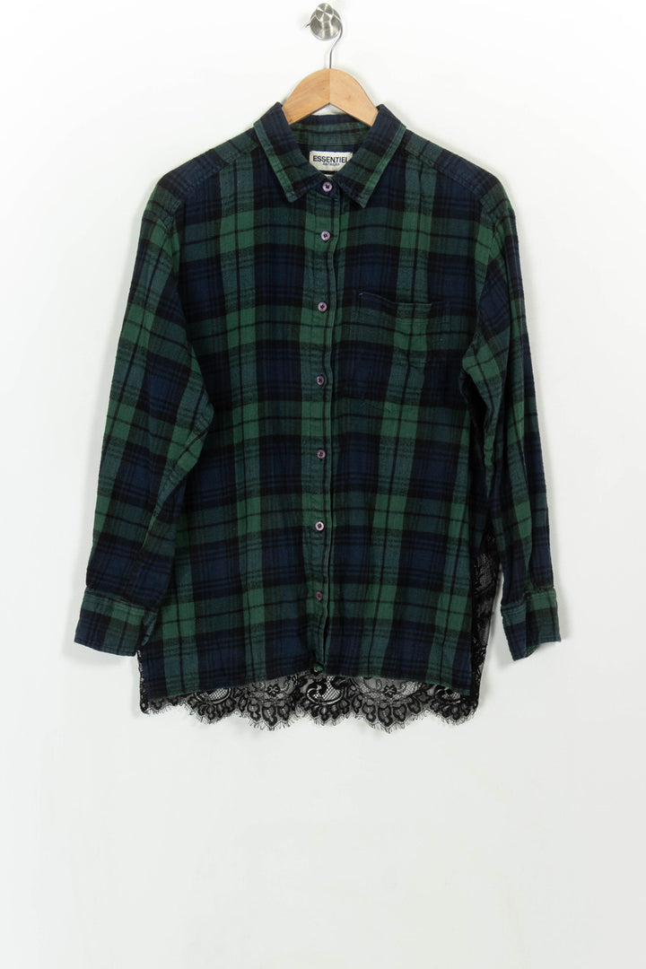 Chemise à Carreaux Verte et Noire - Taille XL/42 de la marque Essentiel Antwerp | PARAD116660 - Vendu par Paradigme - Image 2