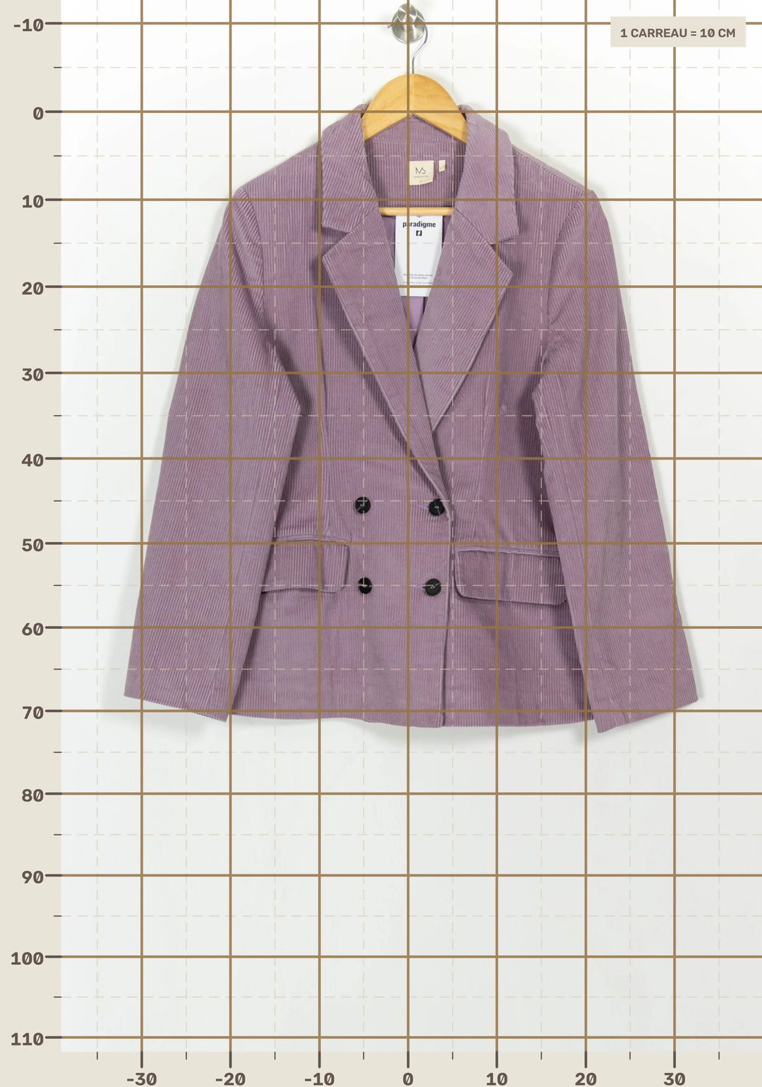 Blazer Violet - Taille M/38 de la marque Marie Sixtine | PARAD116663 - Vendu par Paradigme - Image 4