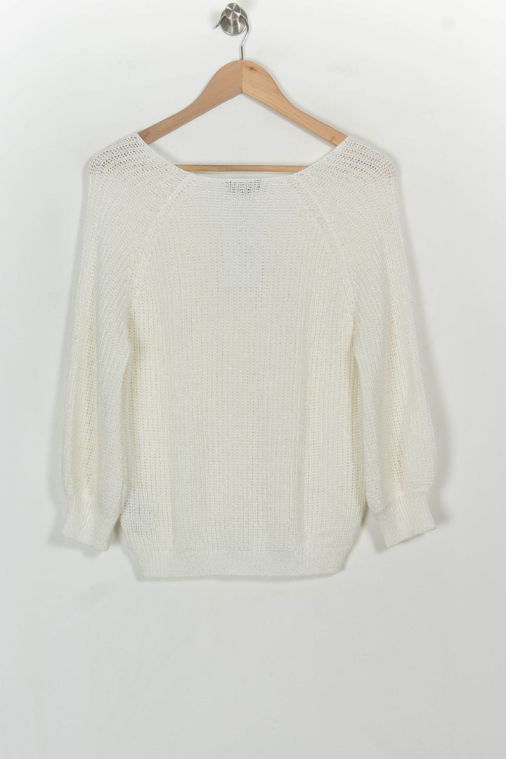 Pull Blanc - Taille S/36 de la marque Caroll | PARAD116665 - Vendu par Paradigme - Image 5