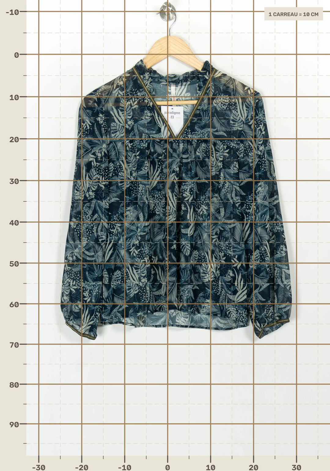 Blouse Bleu et Blanc - Taille M/38 de la marque I.Code | PARAD116669 - Vendu par Paradigme - Image 4