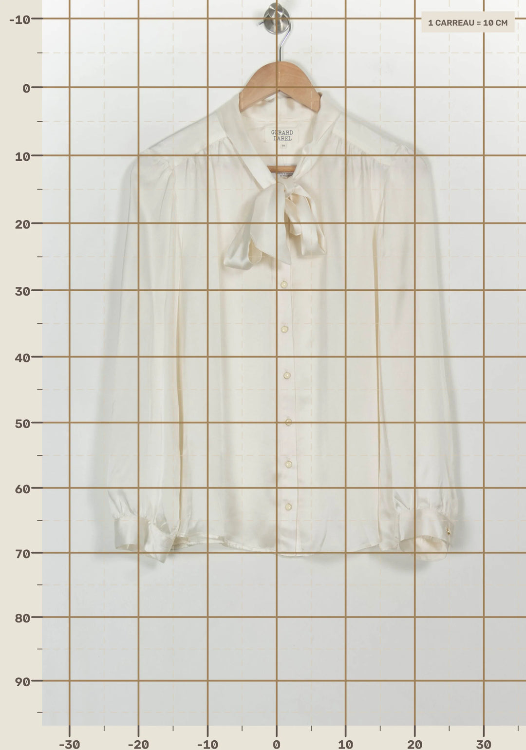Blouse Blanche - Taille M/38 de la marque Gerard Darel | PARAD116671 - Vendu par Paradigme - Image 4